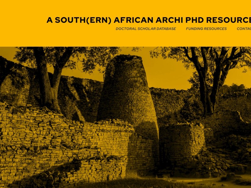 a South(ern) African Archi PhD Resource&nbsp;Platform